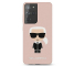 Husa TPU Karl Lagerfeld Iconik Full Body pentru Samsung Galaxy S21 Ultra 5G, Roz KLHCS21LSLFKPI