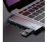 Hub USB Baseus Harmonica, 5in1 (Type-C to 2x USB3.0 / TF / SD / Typ C), Gri CAHUB-K0G