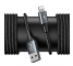 Hub USB Baseus Backseat USB - Lightning + 2x USB, Negru CALHZ-01