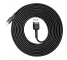 Cablu Date si Incarcare USB la Lightning Baseus Cafule, 3 m, 2A, Negru Gri CALKLF-RG1 