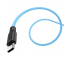 Cablu Date si Incarcare USB la USB Type-C HOCO Fluorescent X21 Plus, 1 m, Bleu 