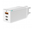 Incarcator Retea USB Baseus GaN, 1 X USB - 2 x USB Tip-C, 65W, Quick Charge, Alb CCGAN-B02