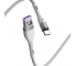 Cablu Incarcare USB la USB Type-C Baseus Magnetic, 1 m, 5A, Alb CATXC-N02 