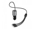 Incarcator Auto cu cablu MicroUSB - USB Type-C - Lightning Dudao R5ProN, 3.4 A, 3in1, 1 X USB, Negru 