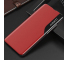 Husa Piele OEM Eco Leather View pentru Xiaomi Redmi Note 10 Pro, cu suport, Rosie 