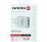Incarcator Retea USB Swissten Travel Smart IC, Quick Charge, 30W, 2 X USB, Alb 