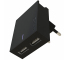 Incarcator Retea USB Swissten Travel Smart IC, Suport Device, 3A, 2 X USB, Negru 