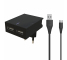 Incarcator Retea cu cablu USB Tip-C Swissten Smart IC, Suport Device, 3A, 2 X USB, Negru 