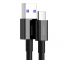 Cablu Date si Incarcare USB-A - USB-C Baseus Superior, 66W, 2m, Negru CATYS-A01
