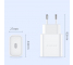 Incarcator Retea USB TDUX DUCIS, Quick Charge, 20W, 1 x USB Type-C, Alb 