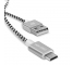 Cablu Date si Incarcare USB la MicroUSB DUX DUCIS K-TWO KII, Set 2 Buc (0.2 m / 1m), 2A, Argintiu 
