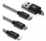 Cablu Incarcare USB - Lightning / USB Type-C / MicroUSB DUX DUCIS K-ONE Series, 1.2 m, 3 in 1, 2.4A, Negru 