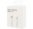 Cablu Date si Incarcare USB Type-C la Lightning OEM pentru iphone / iPad, 1 m, Alb