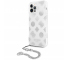Husa Plastic - TPU Guess Chain Peony pentru Apple iPhone 12 Pro Max, Argintie GUHCP12LKSPESI 