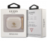 Husa Protectie Casti Guess Glitter pentru Apple AirPods 3, Aurie Transparenta GUA3UCG4GD 