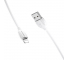 Cablu Date si Incarcare USB-A - Lightning Borofone Benefit BX19, 15W, 1m, Alb