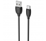 Cablu Date si Incarcare USB la USB Type-C Borofone Benefit BX19, 1 m, Negru 