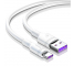Cablu Date si Incarcare USB la USB Type-C Baseus Double Ring, 2 m, 5A, Alb CATSH-C02 