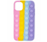 Husa TPU OEM Bubble Fidget Pop It pentru Apple iPhone XR, Anti-Stress, Multicolor 