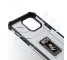 Husa pentru Apple iPhone 13 Pro, OEM, Crystal Ring Tough Armor Kickstand, Neagra