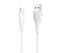 Cablu Date si Incarcare USB-A - microUSB Borofone Optimal BX18, 15W, 3m, Alb