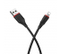 Cablu Date si Incarcare USB-A - Lightning Borofone Enjoy BX17, 18W, 1m, Negru