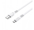 Cablu Date si Incarcare USB-A - USB-C Borofone Wide BX23, 18W, 1m, Alb