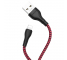 Cablu Date si Incarcare USB-A - Lightning Borofone BX39 Beneficial, 18W, 1m, Rosu
