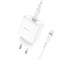 Incarcator Retea cu cablu Lightning Borofone BN3 Premium, Quick Charge, 20W, 1 X USB Tip-C, Alb 