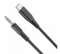 Cablu Audio 3.5mm - USB-C Borofone BL8, 1m, Negru