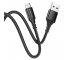 Cablu Date si Incarcare USB la MicroUSB Borofone BX54 Ultra bright, 1 m, 2.4A, Negru 