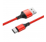Cablu Date si Incarcare USB la USB Type-C Borofone BX54 Ultra bright, 1 m, 2.4A, Rosu 
