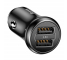 Incarcator Auto USB Baseus Gentleman, 5V, 2.4A, 2 X USB, Negru CALL-GB01 