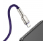 Cablu Date si Incarcare USB-A - Lightning Baseus Cafule Metal Series, 18W, 2m, Mov