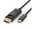 Cablu Audio si Video DisplayPort - USB Type-C Choetech, 1.8 m, 4K, 30Hz, Negru XCP-1801BK 