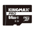 Card Memorie MicroSDHC Kingmax PRO, Cu Adaptor, 64Gb, Clasa 10 / UHS-1 U1 KM64GMCSDUHSP1A 