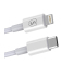 Cablu Date si Incarcare USB Type-C la Lightning SiGN, 2 m, 2.1A, Alb SN-LU2M 