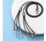 Cablu Incarcare USB la 2x Lightning / 2x USB Type-C / 2x MicroUSB Remax Jany Series 6in1, 2 m, 2.4A, Gri RC-124 