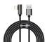 Cablu Incarcare USB la Lightning Baseus Legend Elbow, 2 m, 2.4A, Negru CALCS-A01 