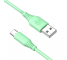 Cablu Date si Incarcare USB la USB Type-C Tellur, 1 m, 3A, Verde TLL155401 