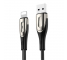 Cablu Date si Incarcare USB  la Lightning SiGN Fast Charging, 2 m, 3A, Negru SN-L412 