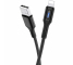 Cablu Date si Incarcare USB la Lightning HOCO U79 Admirable, 1.2 m, 2.4A, Negru 
