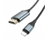 Cablu Audio si Video Lightning la HDMI HOCO UA15, 1080P, 2 m, Negru 