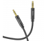 Cablu Audio 3.5 mm la 3.5 mm HOCO UPA19 AUX, 2 m, Negru 