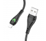 Cablu Date si Incarcare USB la Lightning Borofone BX65 Bright, 1 m, 2A, Negru 