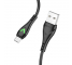 Cablu Date si Incarcare USB-A - microUSB Borofone BX65 Bright, 18W, 1m, Negru