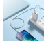 Cablu Date si Incarcare USB-C - Lightning Baseus Dynamic Fast Charging, 20W, 1m, Alb CALD000002