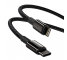Cablu Date si Incarcare USB-C - Lightning Baseus Tungsten Gold, 20W, 1m, Negru CATLWJ-01