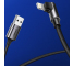 Cablu Date si Incarcare USB la Lightning UGREEN Angled 90, US299, 1 m, MFI, 2.4A, 5V, Negru