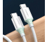 Cablu Date si Incarcare USB-C - USB-C UGREEN US264, 60W, 2m, Alb
